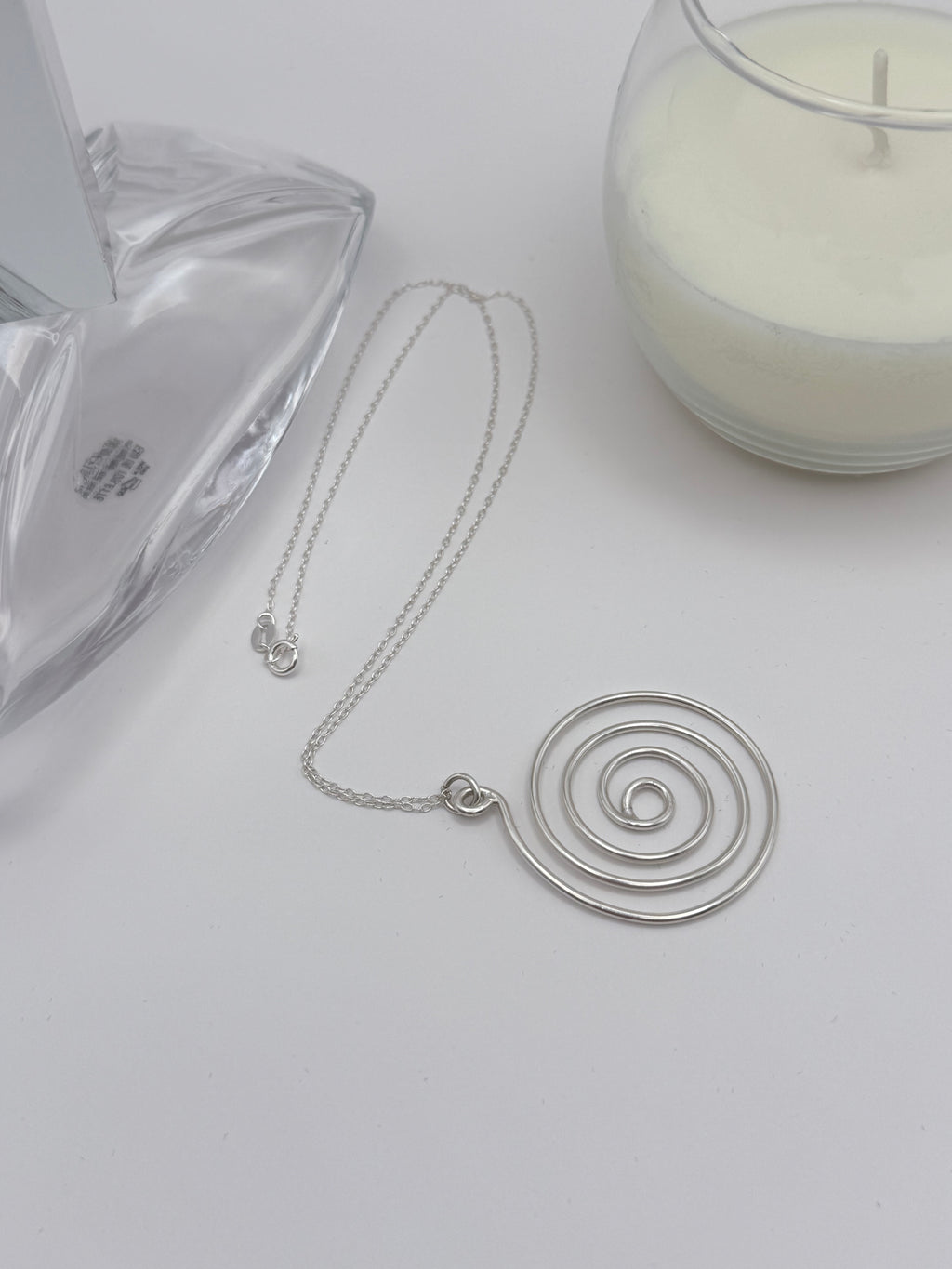 Sterling Silver Spiral Pendant
