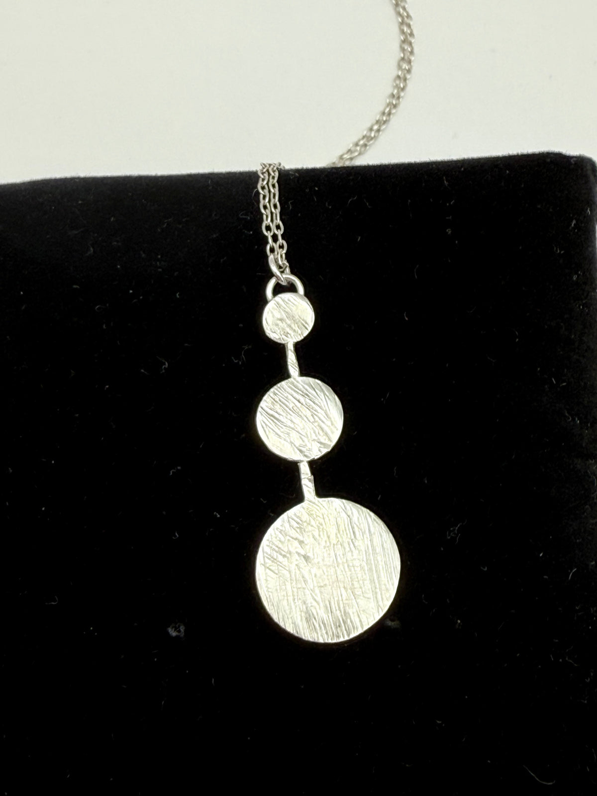 Sterling Silver Circle Pendant Necklace