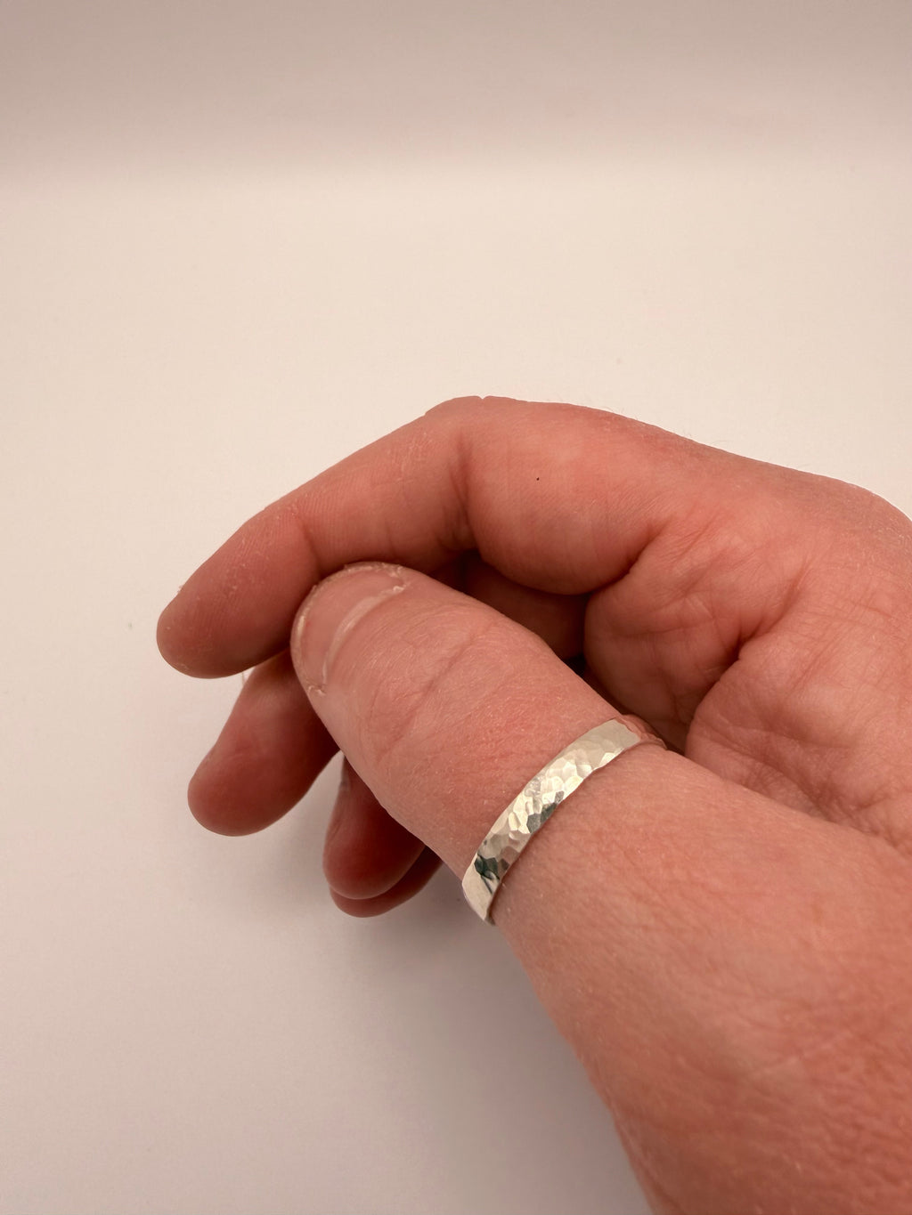 Hammered Sterling Silver Ring