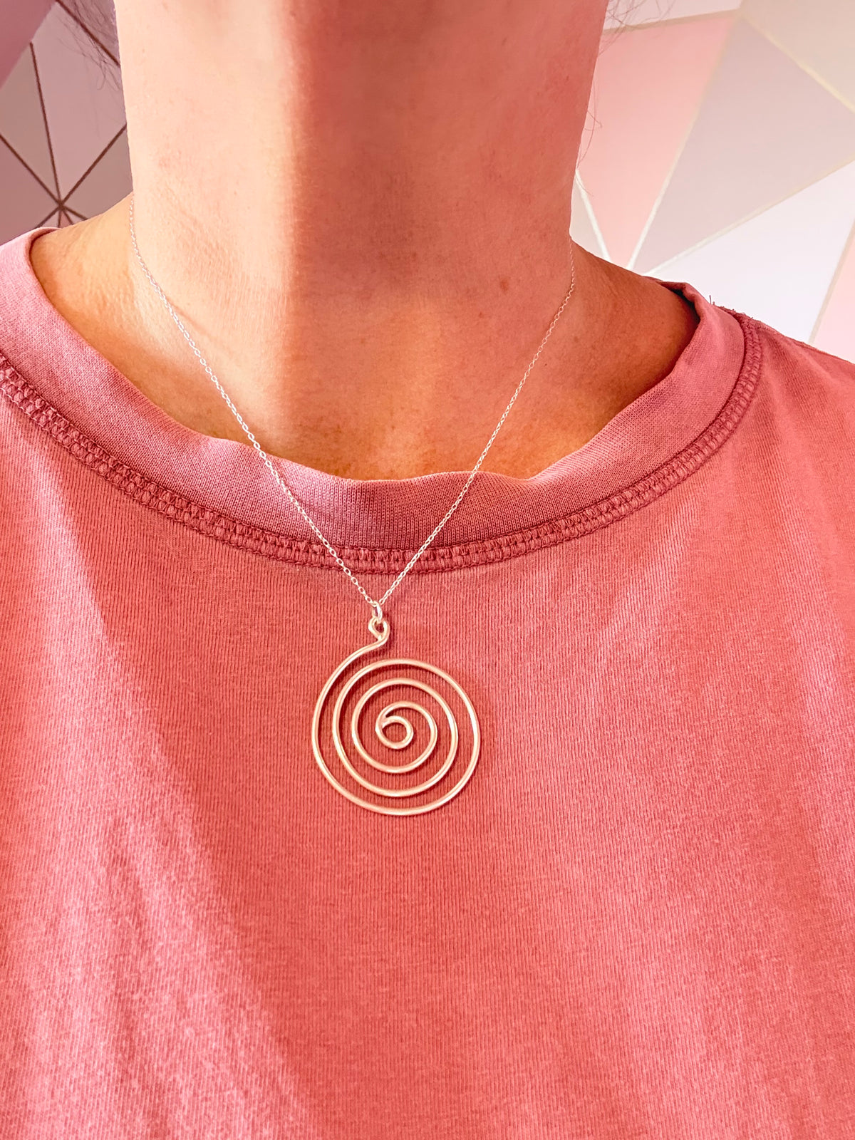 Sterling Silver Spiral Pendant