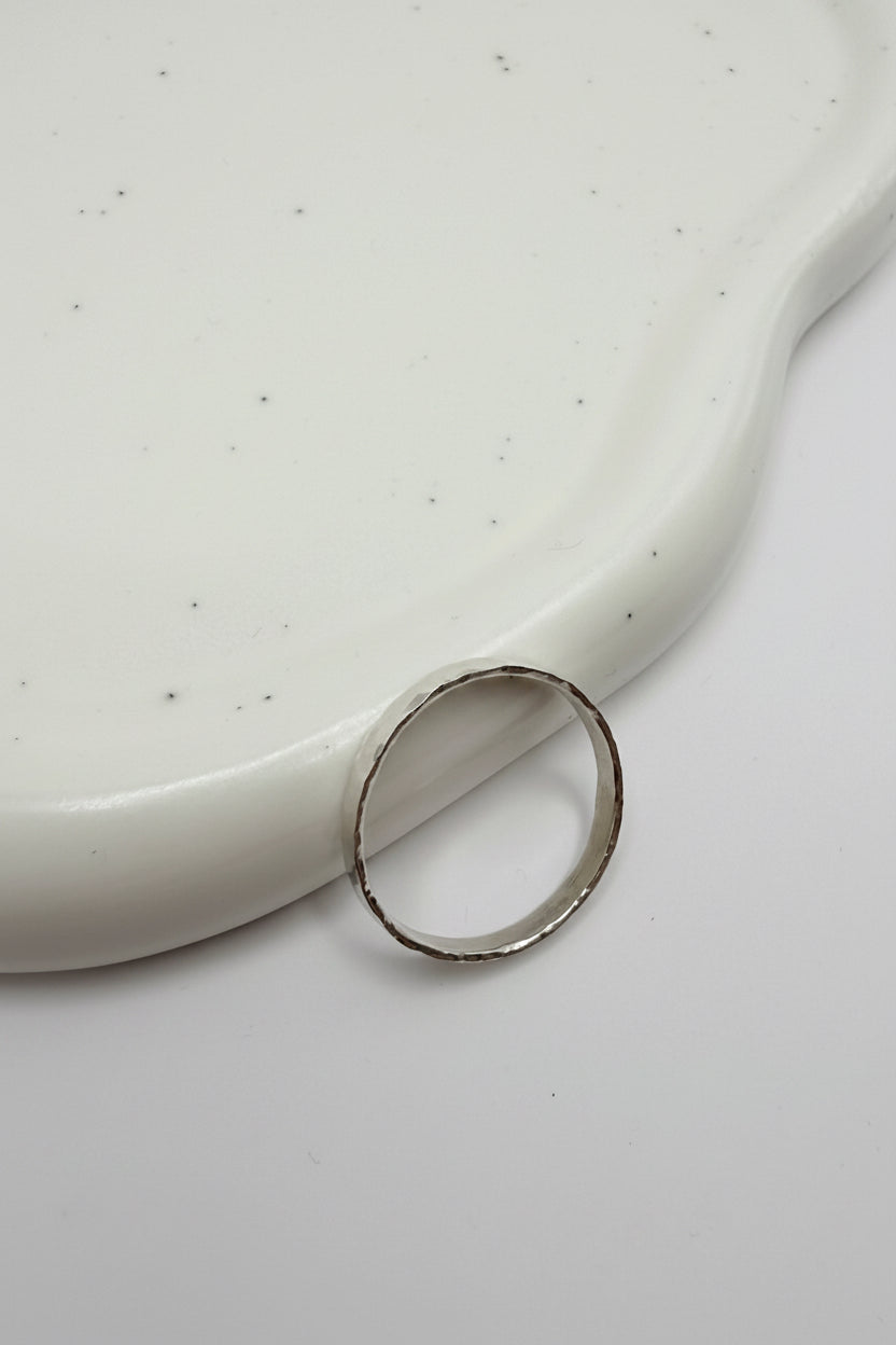 Hammered Sterling Silver Ring