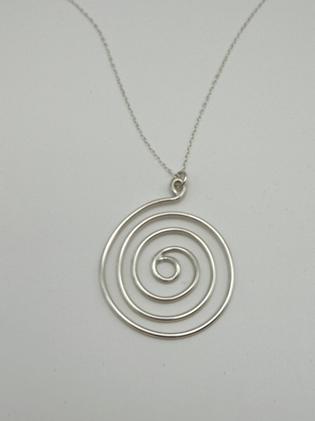 Sterling Silver Spiral Pendant