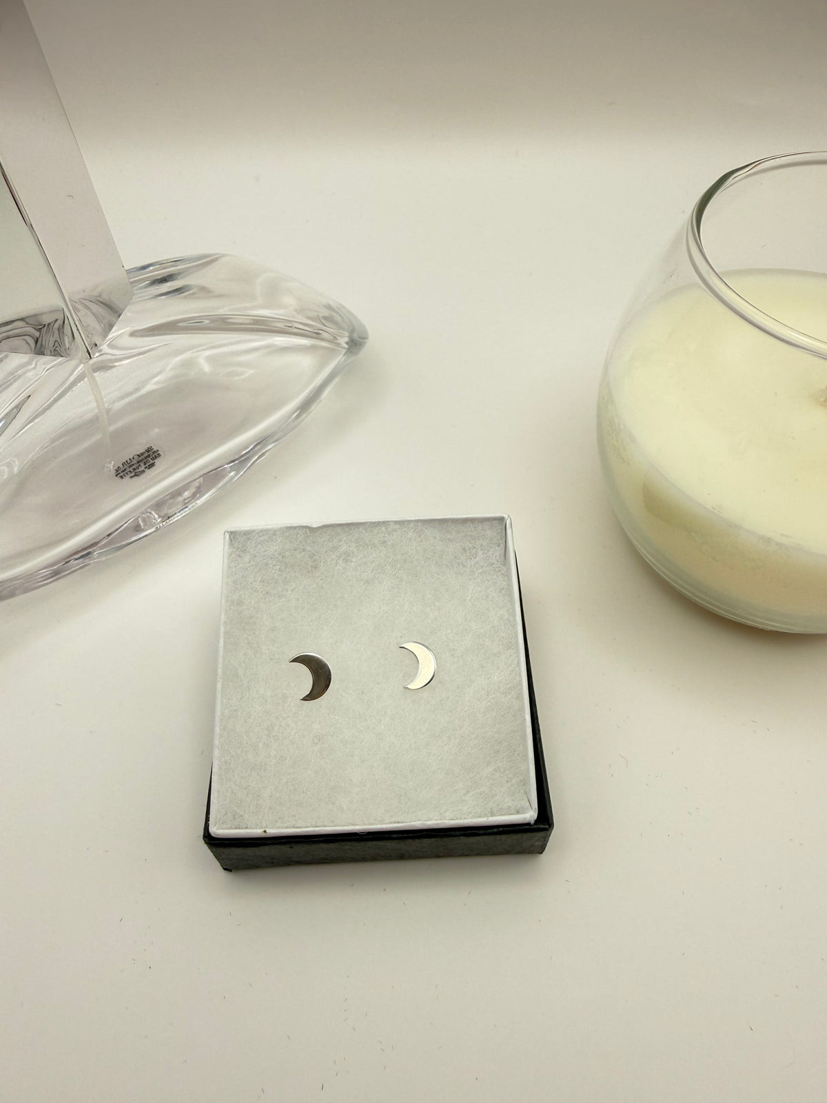 Sterling Silver Moon Earrings