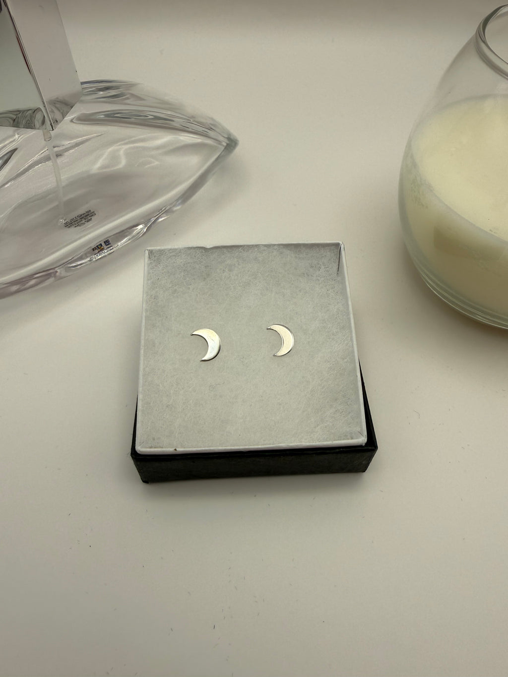 Sterling Silver Moon Earrings