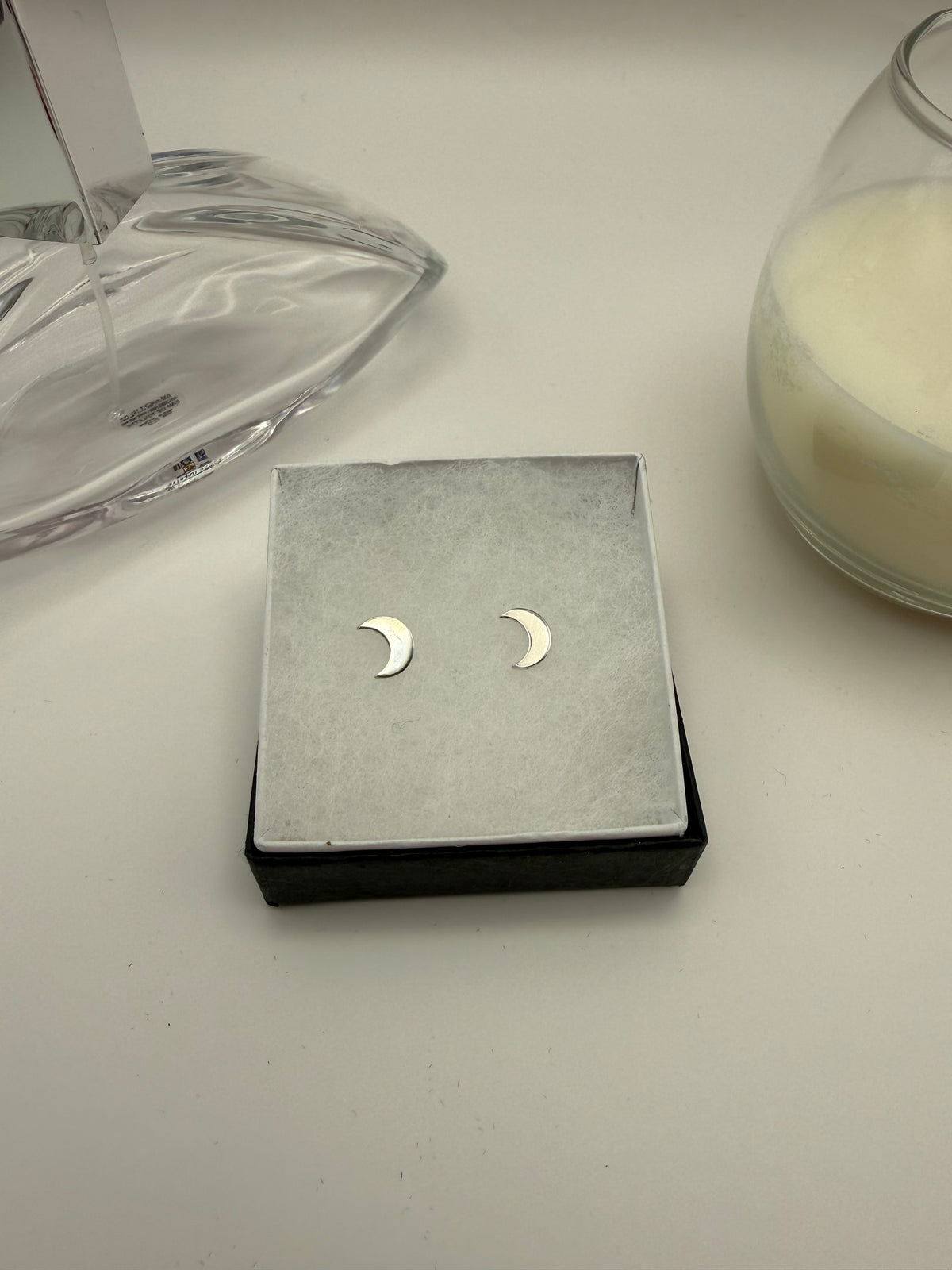 Sterling Silver Moon Earrings