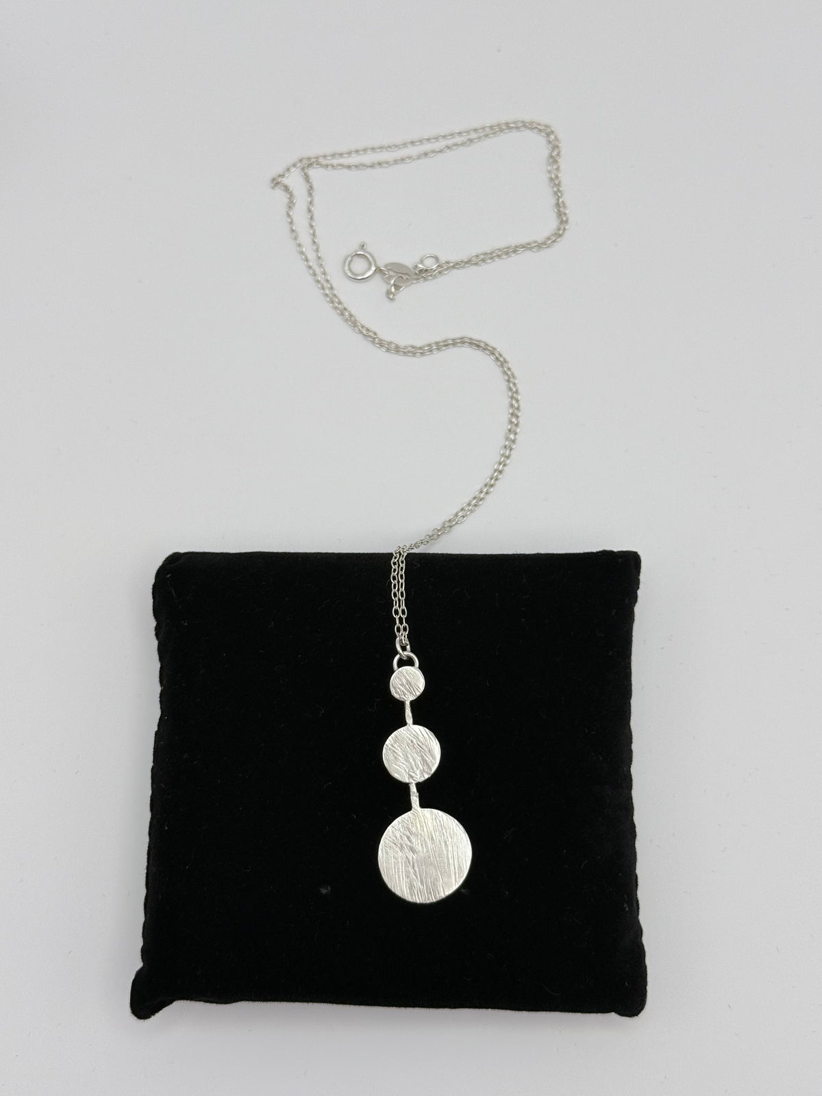 Sterling Silver Circle Pendant Necklace