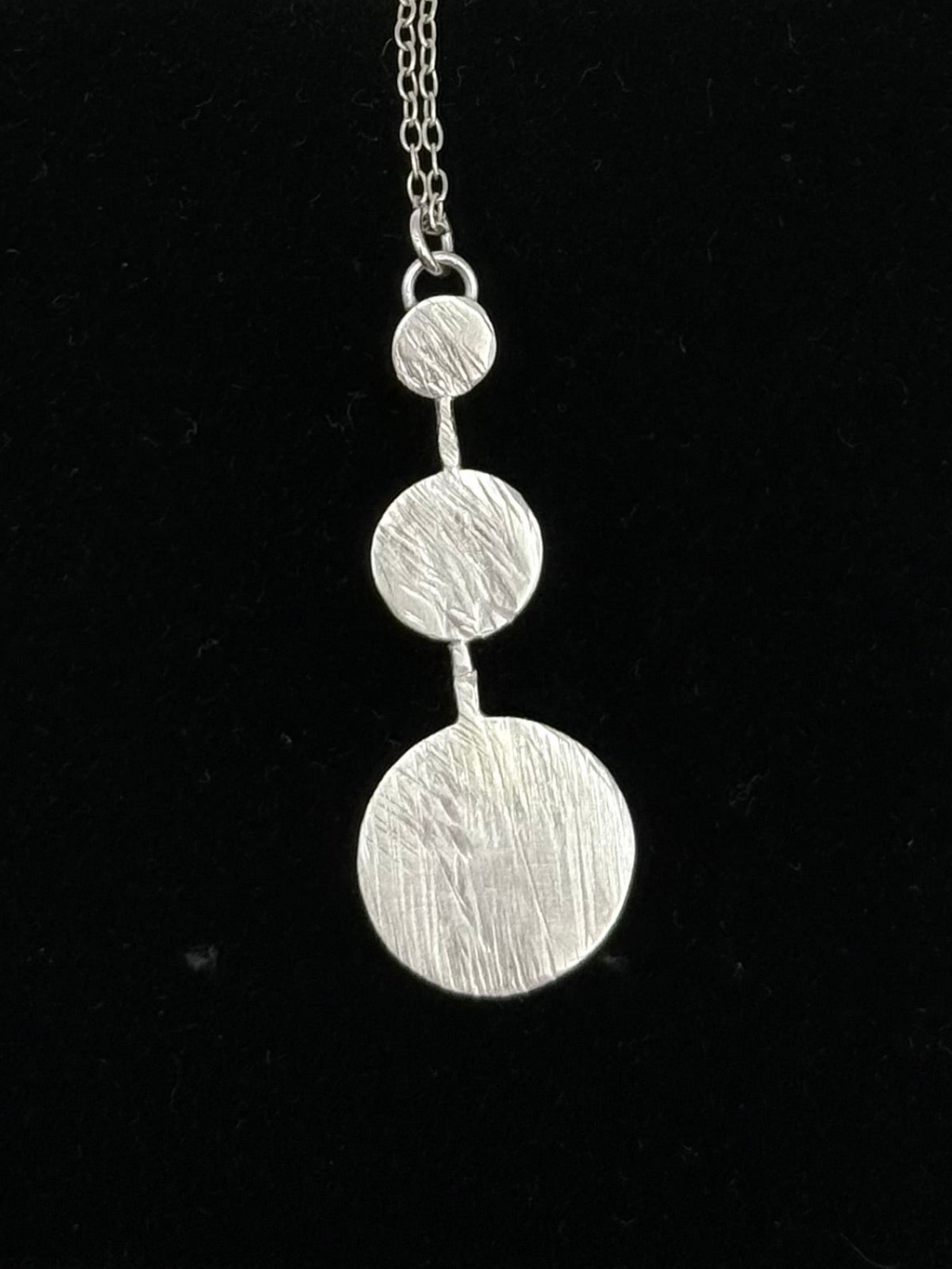 Sterling Silver Circle Pendant Necklace