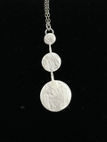 Sterling Silver Circle Pendant Necklace