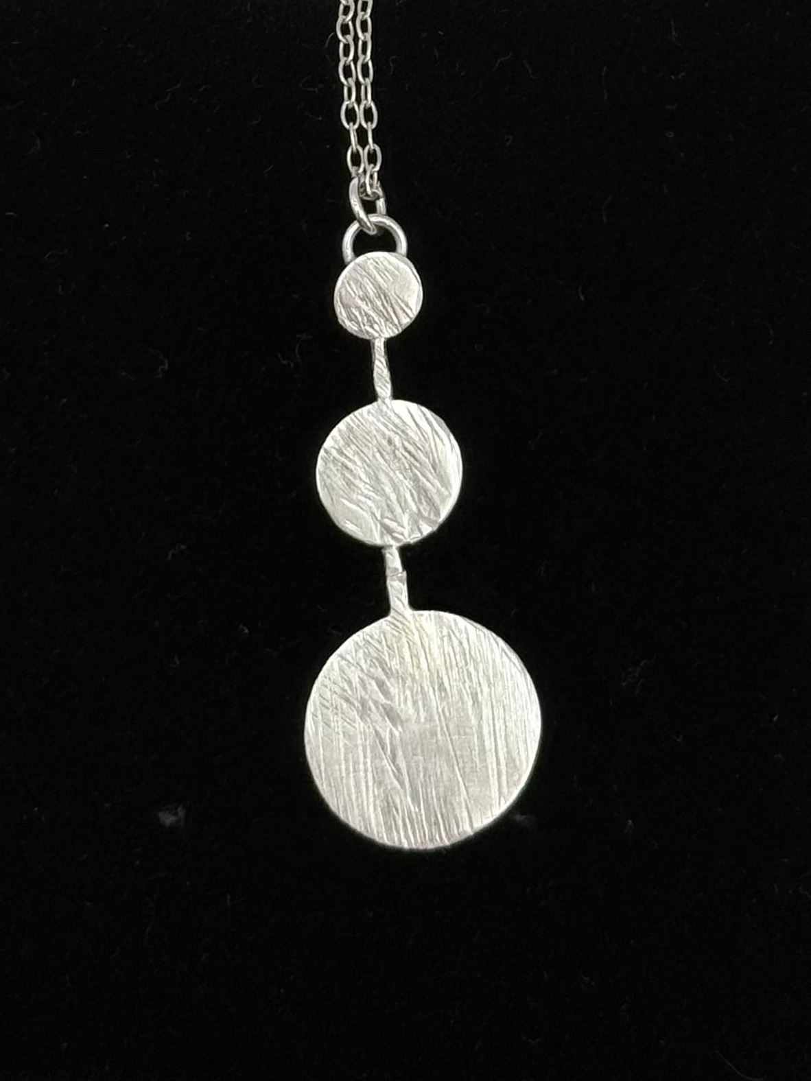 Sterling Silver Circle Pendant Necklace