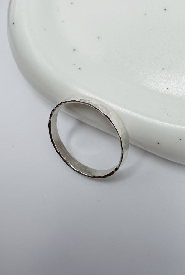 Hammered Sterling Silver Ring