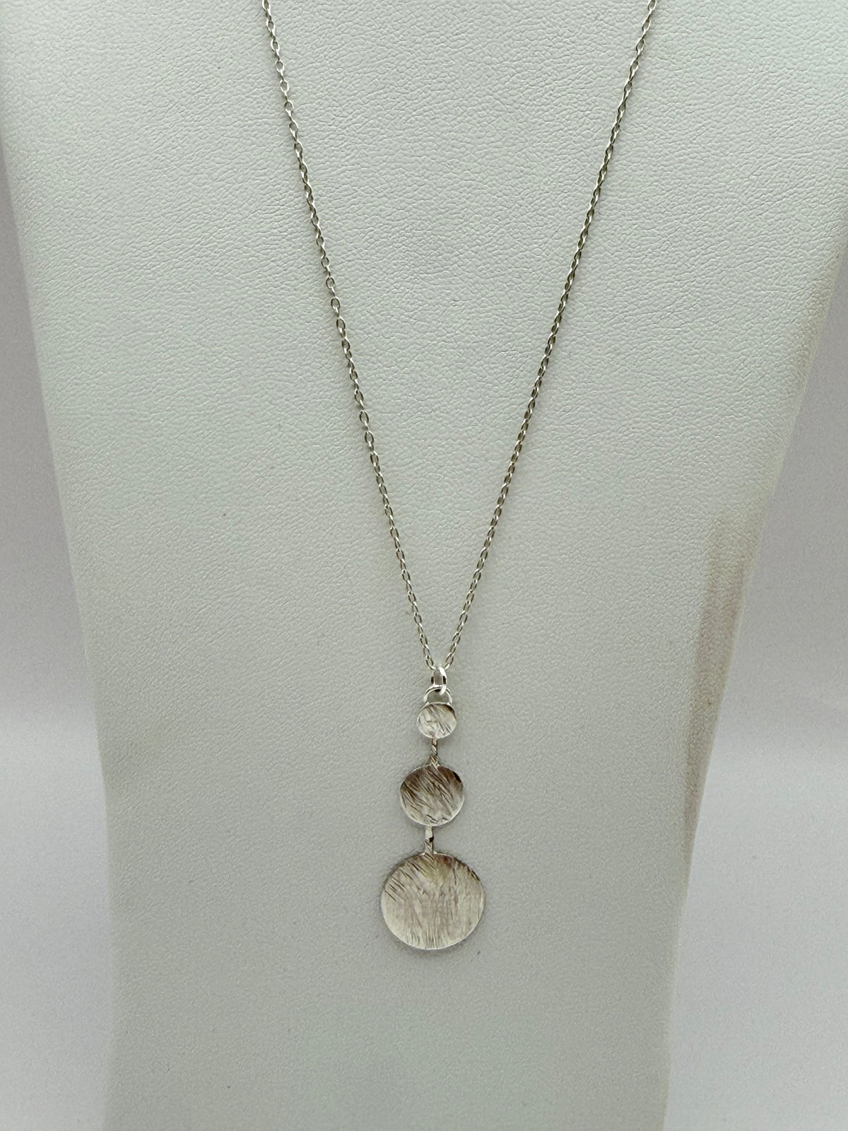 Sterling Silver Circle Pendant Necklace