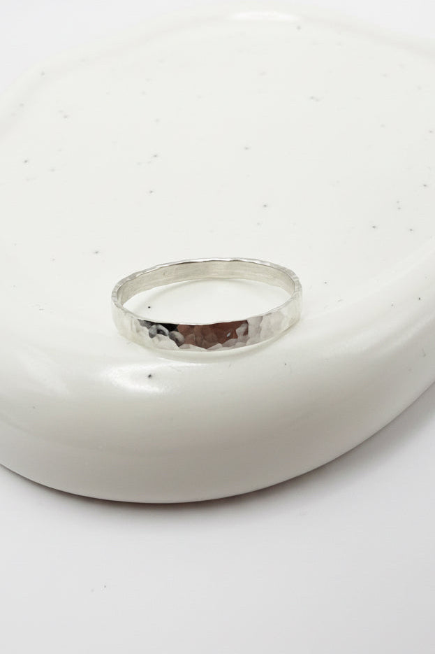 Hammered Sterling Silver Ring