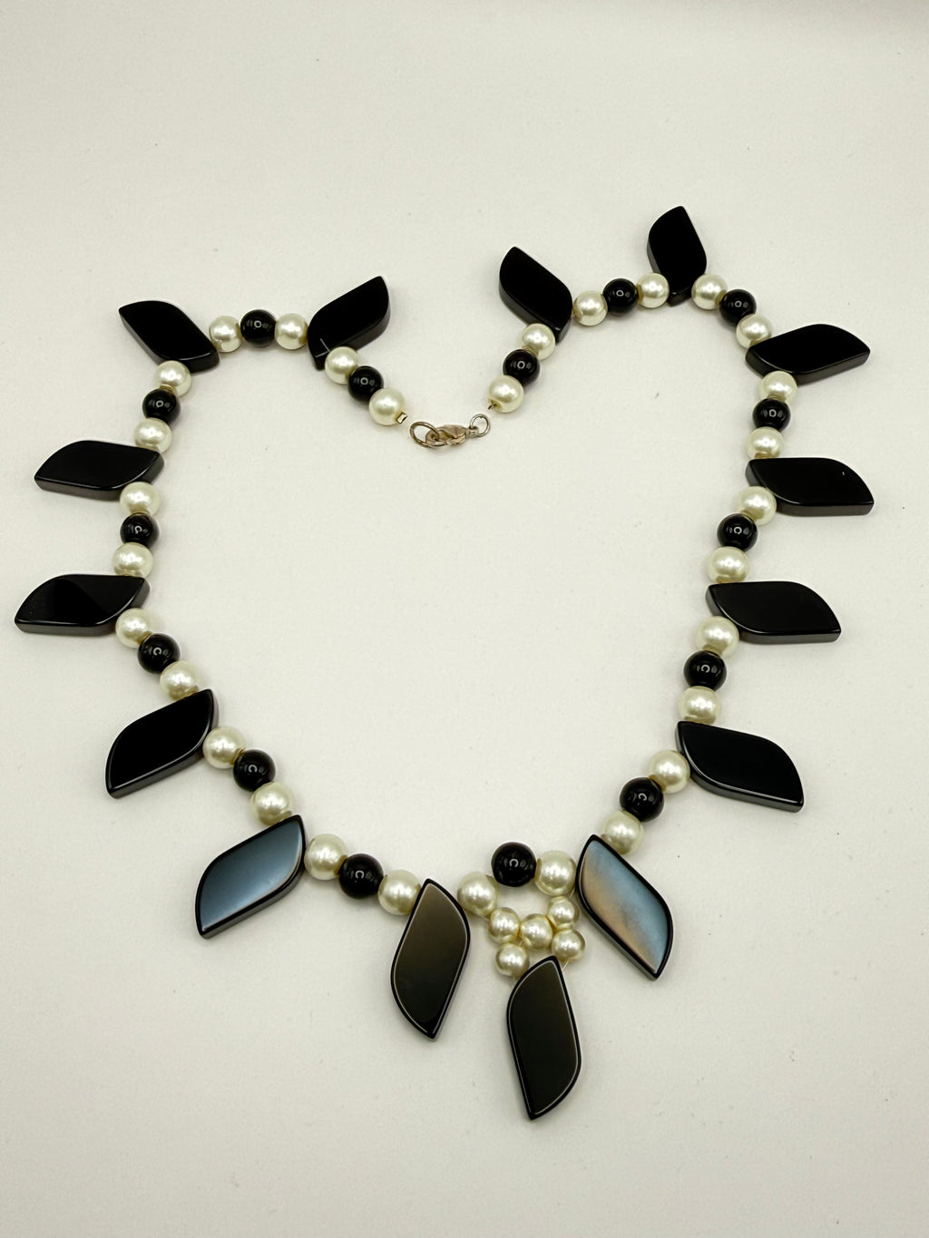 Black Onyx Pearl Statement Neccklace
