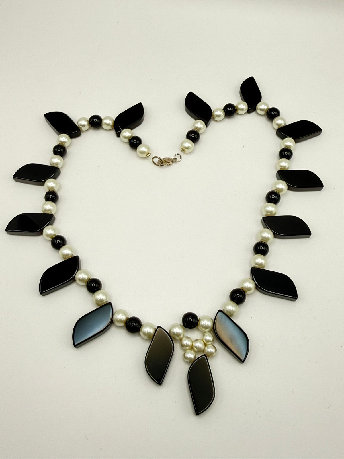 Black Onyx Pearl Statement Neccklace