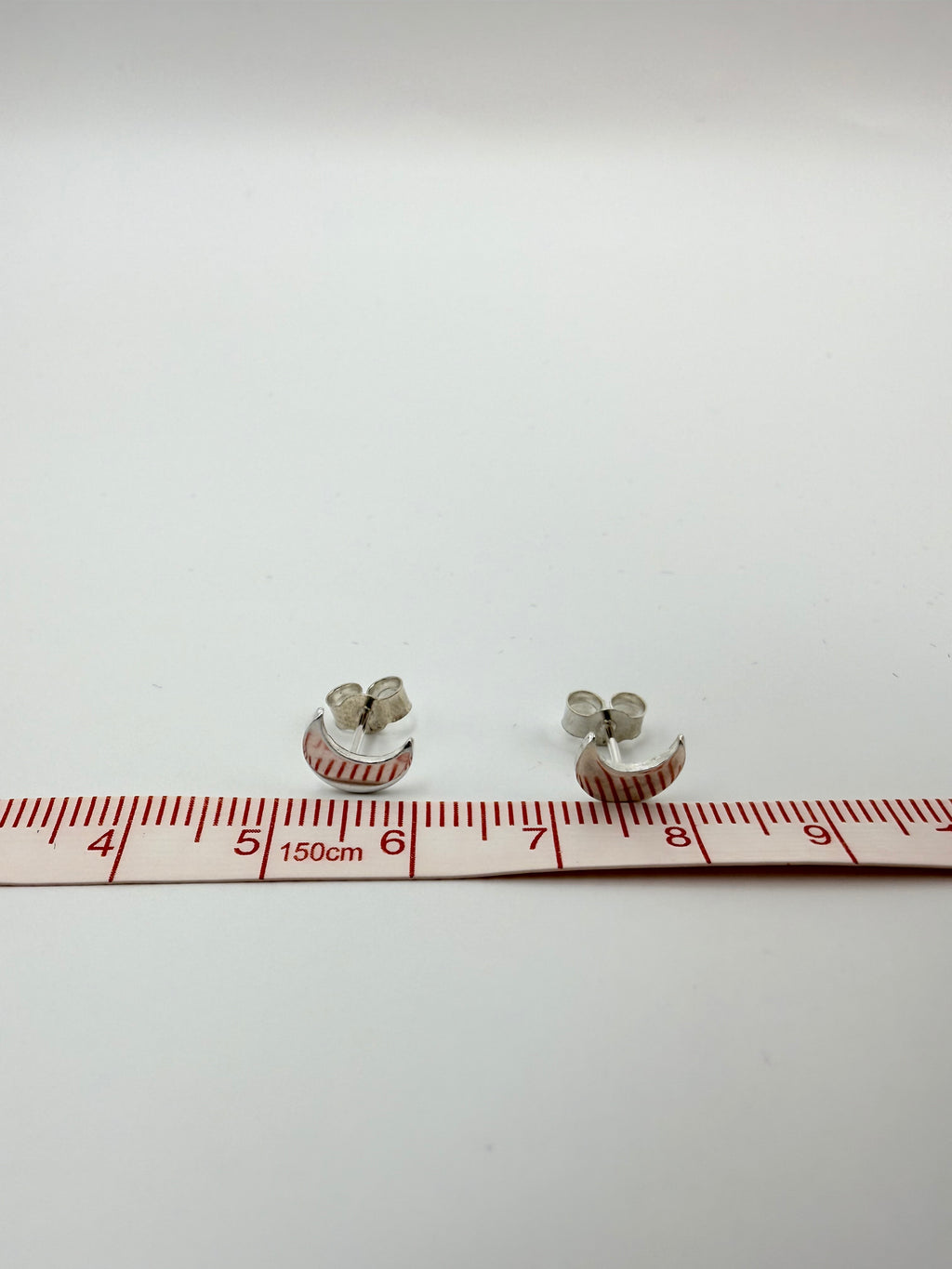 Sterling Silver Moon Earrings