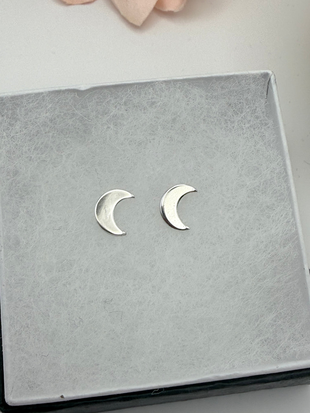 Sterling Silver Moon Earrings