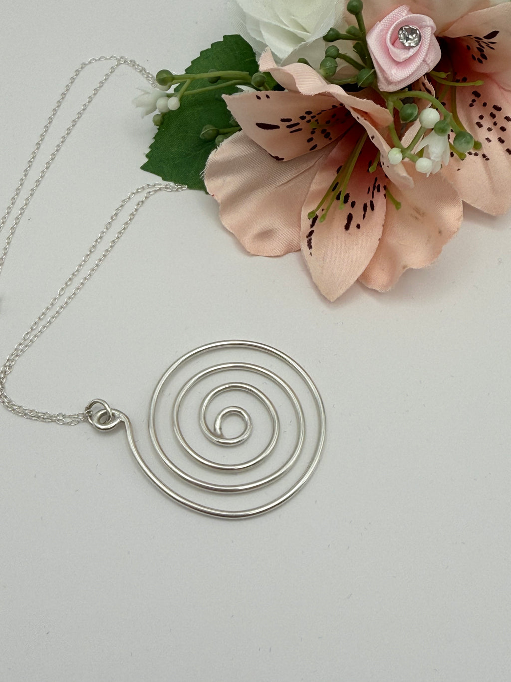 Sterling Silver Spiral Pendant