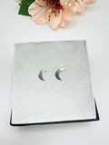 Sterling Silver Moon Earrings