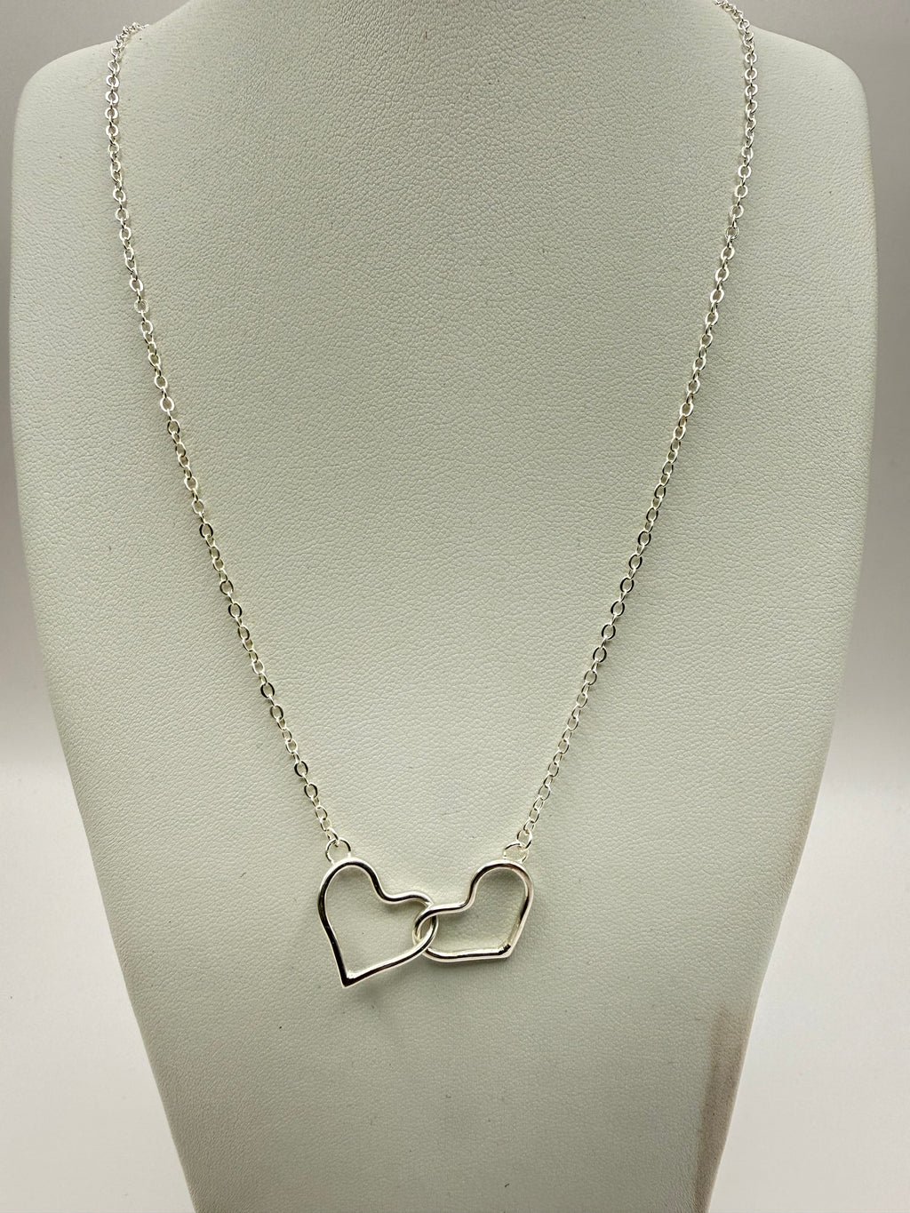 Twin Heart Interlinked Necklace