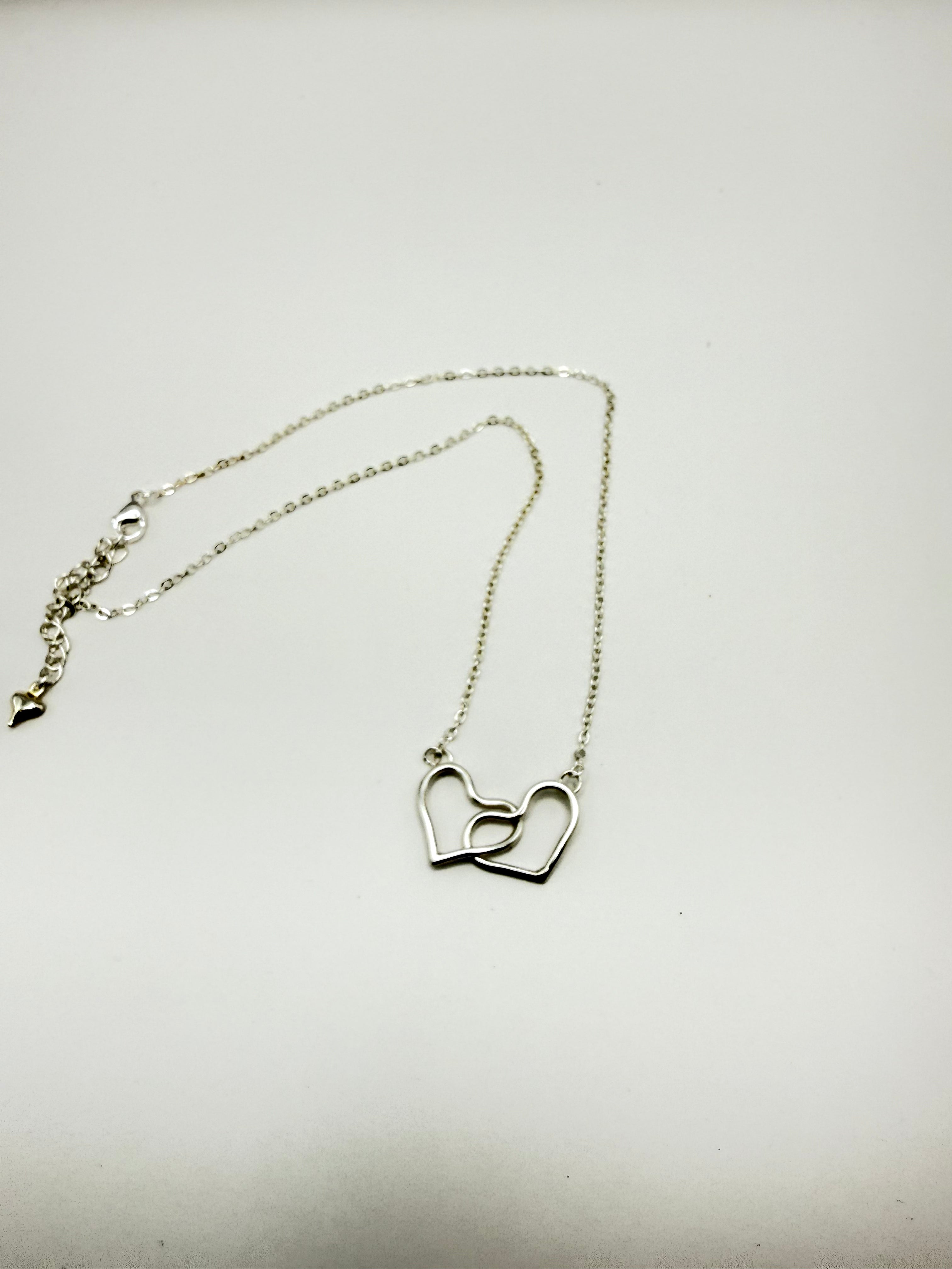 Twin Heart Interlinked Necklace
