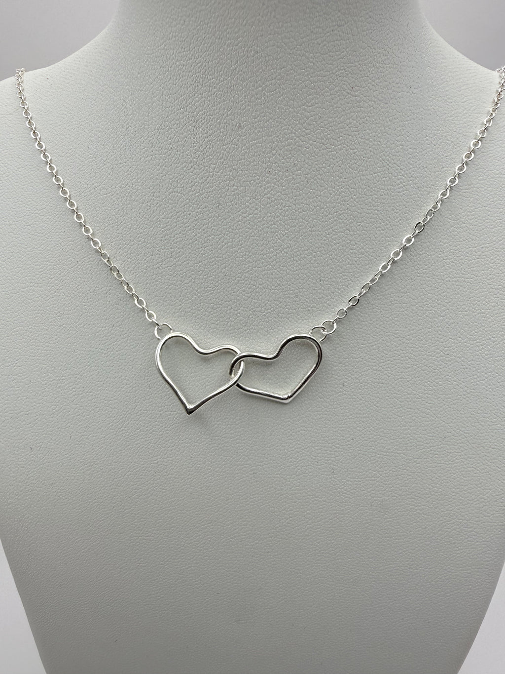 Twin Heart Interlinked Necklace