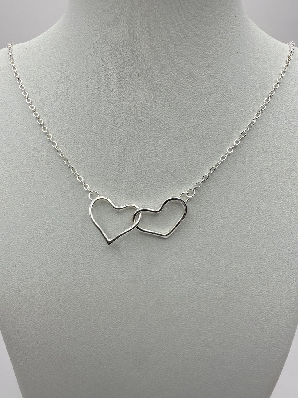 Twin Heart Interlinked Necklace