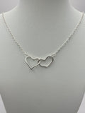 Twin Heart Interlinked Necklace
