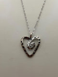 Silver Heart Pendant Necklace