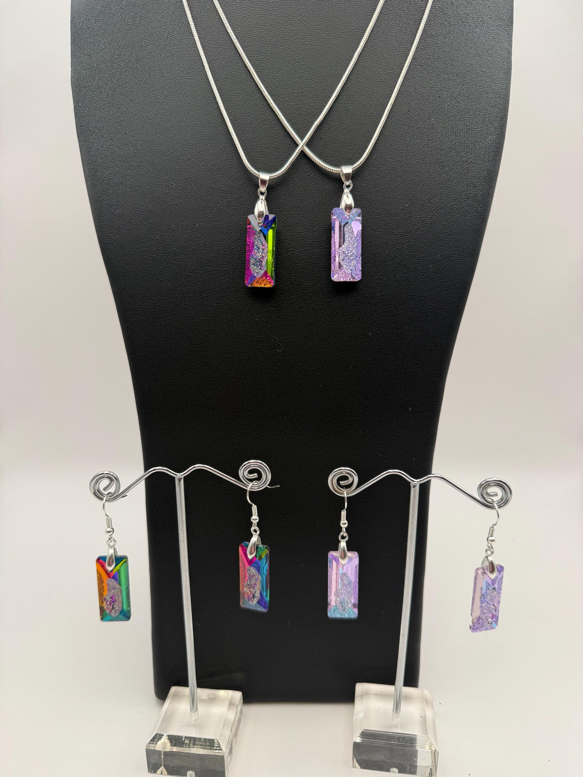 Swarovski Crystal Pendant Necklace & Earring set