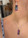 Swarovski Crystal Pendant Necklace & Earring set