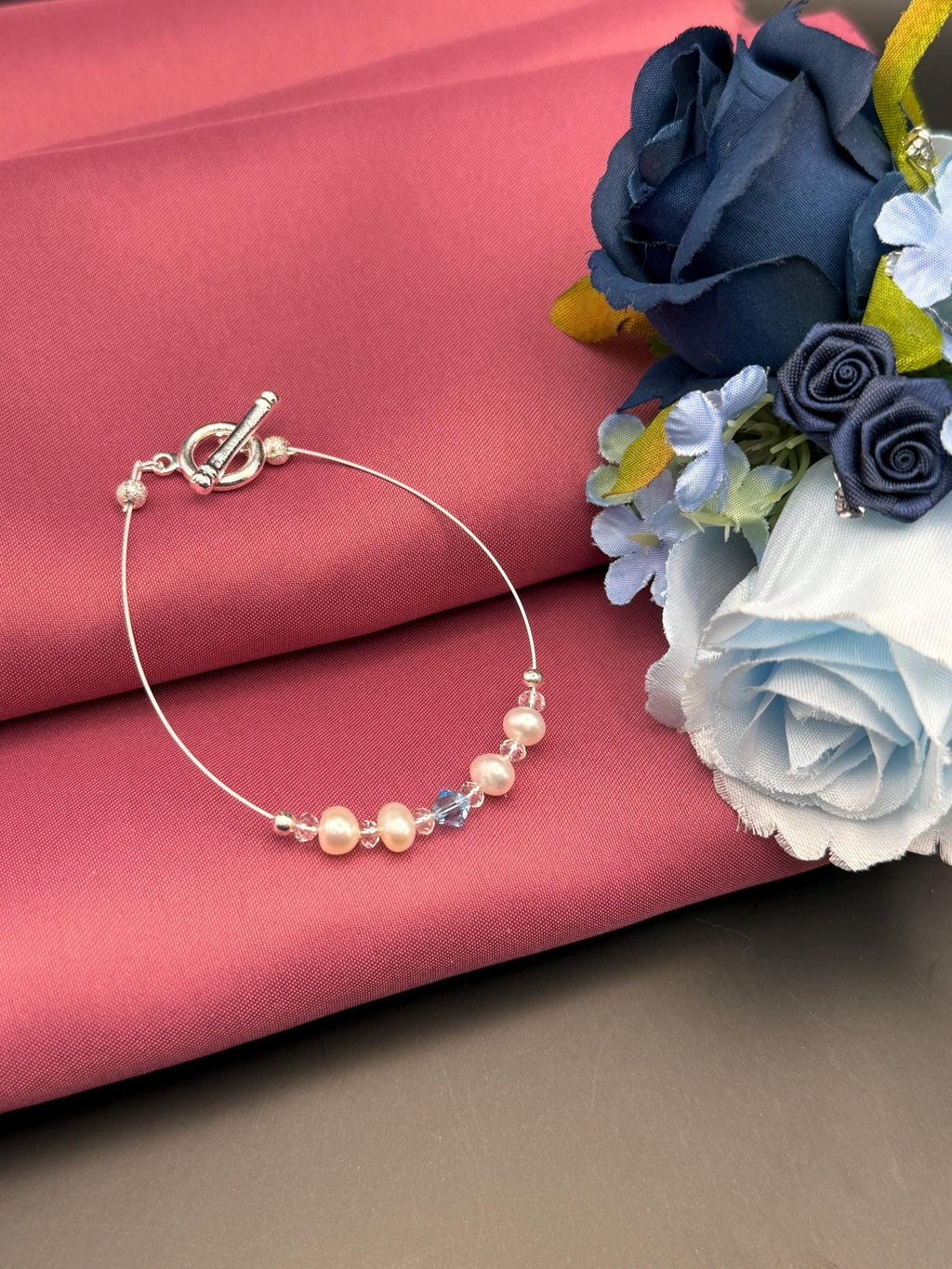 Pearl & Swarovski Crystal Bracelet â€“ Elegant Bridal Bracelet