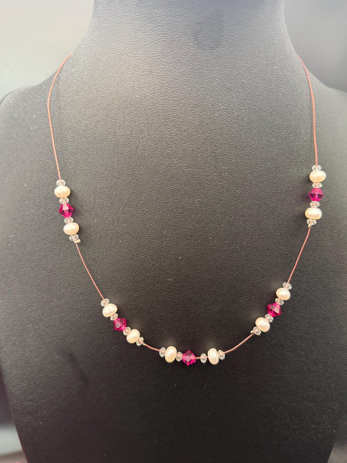 Pearl & Swarovski Crystal Necklace â€“ Elegant Bridal Jewellery