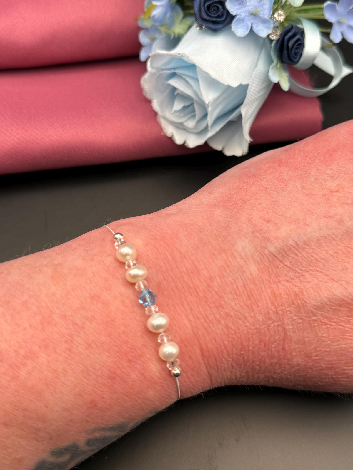 Pearl & Swarovski Crystal Bracelet â€“ Elegant Bridal Bracelet