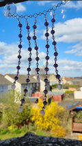 Purple Beaded Suncatcher â€“ Crystal Window Hanging