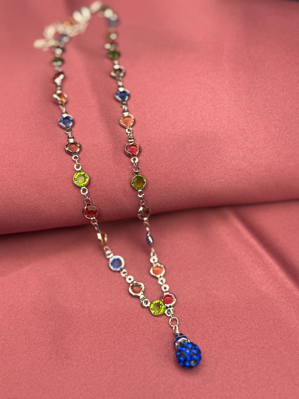 Rainbow Crystal Pendant Necklace