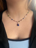 Rainbow Crystal Pendant Necklace