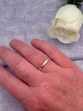 Sterling Silver Hammered Stackable Ring.  Silver Jewellery. Gift for Her