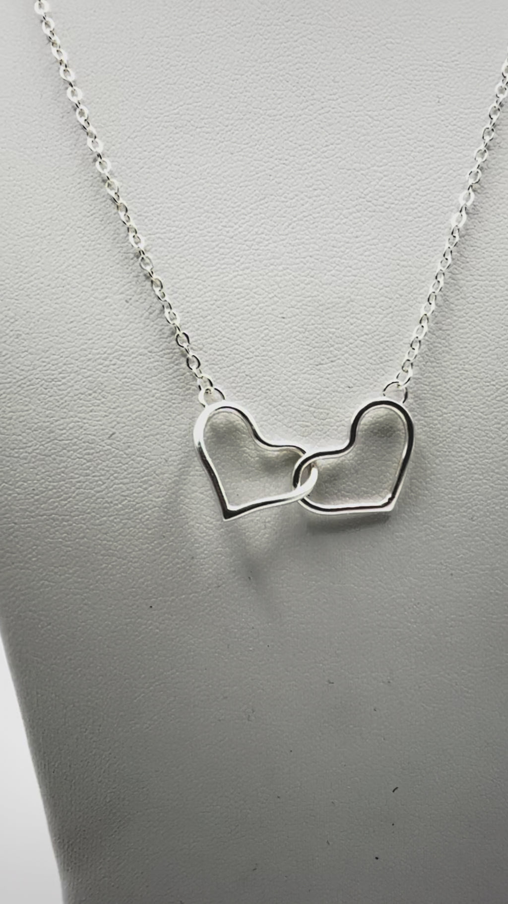 Twin Heart Interlinked Necklace