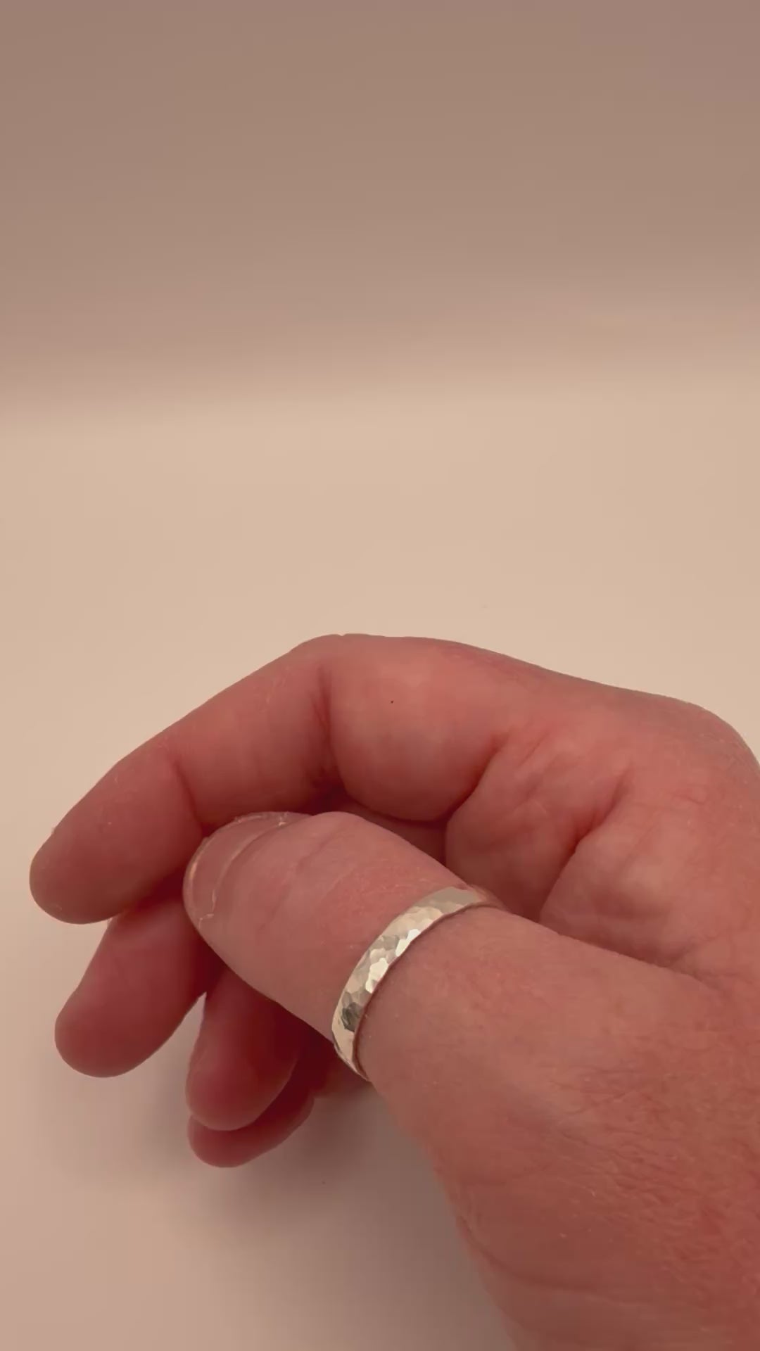 Hammered Sterling Silver Ring